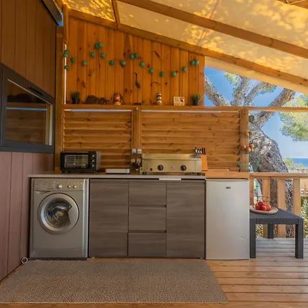 Campsite Mobil-home Taos Vue Mer - Piscine